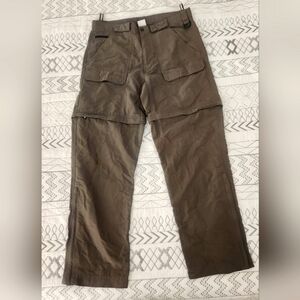 North Face Pants Green Out Door Convertible Hiking Mens Adult Small